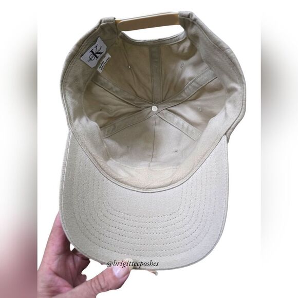 CALVIN KLEIN Jeans Unisex Beige Baseball Cap - Picture 8 of 12
